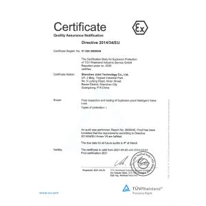 Shenzhen Joint Technology Co., Ltd. Certifications