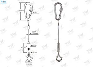 China Sign Installation Companies Art Hanging Systems Mounting Kit Wire Length Adjustable on sale