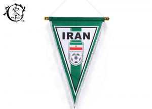 Quality Iran	Pennant Multicultural Flag Banners , Digital Printed National Country Team World Cup Flags for sale