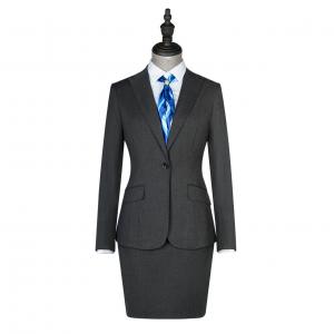 China Ladies Business Office Formal Skirt Suit Set 2 Pieces Blazer and Skirt Quantity 1000 on sale