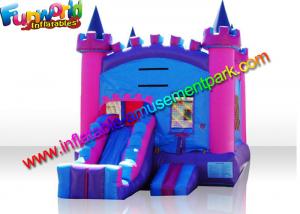 China Turrets Colorful Commercial Bouncy Castles  Slide  5 x 4  Meters for Girl on sale