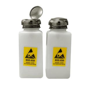 China Antistatic ESD White Bottle 200ml Chemical Alcohol Solvent Dispenser Plastic on sale