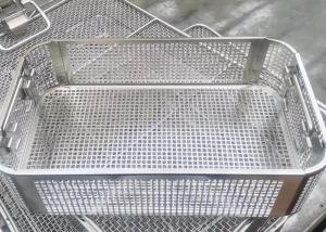 China Stainless Steel Surgical 316L Instrument Sterilization Baskets Cleaning Tray on sale