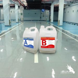 Quality Aorun Dust Off Epoxy Floor Resin 1:1 AB Self Leveling Concrete Floor Coating for sale