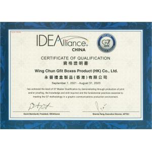 Wing Chun Packaging Product(Shen Zhen)Co., Ltd Certifications