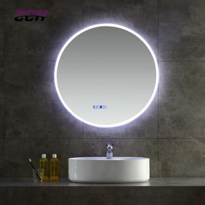 China Bluetooth Wall Mounted Led Lighted Bathroom Vanity Mirror Anti Fogging Slivered on sale