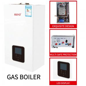 Quality 40KW Hot Water Heat Boiler White Shell Gas Wall Hung Boiler  Top Component for sale
