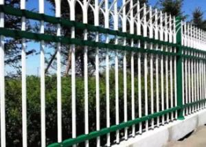 China Best Price Powder Coated Square Post Wrought Iron Aluminum Fence on sale