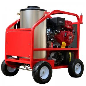 China Red Diesel Industrial Hot Water Pressure Washer / Hot Steam Pressure Washer on sale