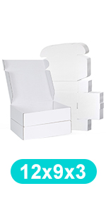 White Corrugated Cardboard Mailer Boxes, Medium Mailing Boxes For Packaging Small Business