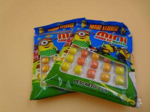 Quality Mini Round Colorful Mixed Chewing Gum Candy For Kids 12g Bag Packed for sale