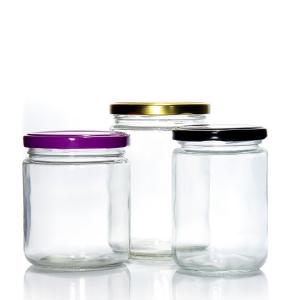 China Rectangular 4 Oz 3 Oz Spice Jars Freezer Safe Glass Containers With Metal Lid on sale