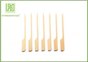 Food Grade Bamboo BBQ Sticks Barbecue Tool Flat Bamboo Paddle Skewers 100pcs / Bag