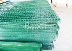 Garden Wire Mesh Fence Decorative Curved Green Welded Wire Fencing