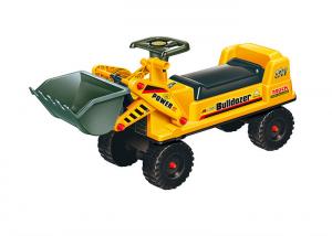 China Pretend Play Ride On Trucks For Toddlers , Plastic Bulldozer Sliding Car on sale