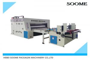 Quality Paperboard 60pcs/Min 2 Colour Flexo Printing Machine With Slotter for sale