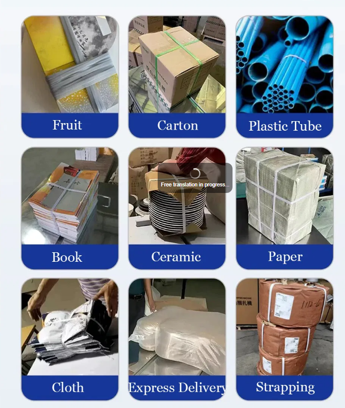 5-19mm Available semi-Automatic High Table Strapping Machine For PP Plastic Packaging Straps