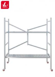 Quality 2m Folding aluminium mobile scaffolding tower Working Bench Outside for sale
