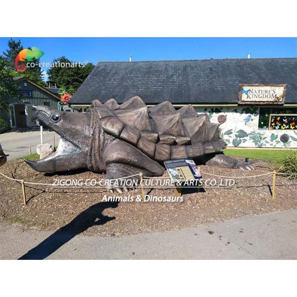 7M Life Size Realistic Animatronic Animals Snapping Turtle For Aquarium