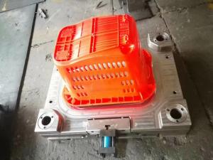 Quality 718 Material Plastic Injection Mould , Custom Injection Molding Kitchen Trolley Plastic Basket for sale