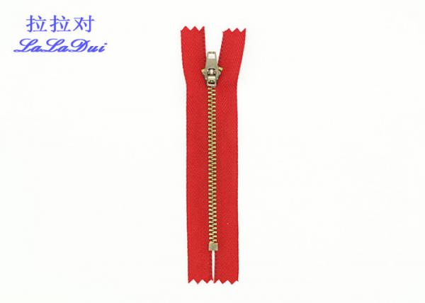 Buy Antique Brass 6 Inches 4.5yg Jeans Zipper With H65 Brass Material at wholesale prices