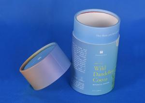 Quality Cylinder Eco Friendly Packaging Boxes 2000GSM 3.5mm Cardboard Paper Tube Tea Packaging for sale