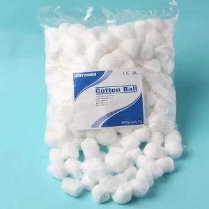 Quality 100PC/Bag Disposable Medical Dressing Non Sterile 1g Cotton Ball for sale