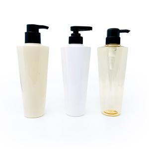 Quality Screw Cap Clear Shampoo Body Wash Bottles White PET Material OEM Supported for sale