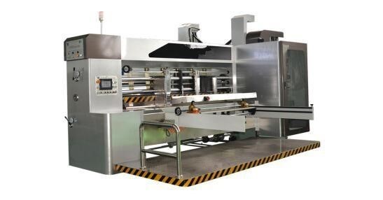 Buy Four Color Flexo Printing Slotting Die Cutting Machine With Automatic Lead Feeder at wholesale prices