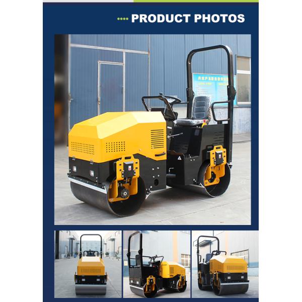 2 Ton Road Roller Diesel Power Hydraulic Vibratory Road Roller Double Drum Vibratory Roller for Sale