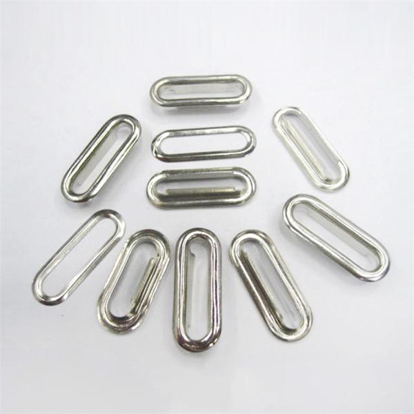 fashion silver/black/gold oval/round/flower big 4/25/6/10mm high quality metal rectangular eyelet for fabric