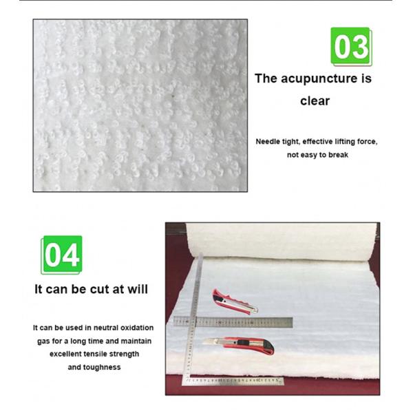 High Working Temperature 96-280kg/M3 Insulation Ceramic Fiber Blanket High Purity