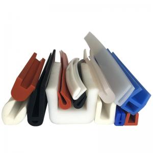 Quality Heat Resistant Silicone Rubber Sealing Strip Waterproof U T H F Shape for door for sale