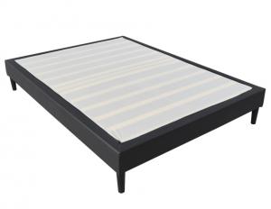 China Simple Design Upholstered Platform Bed Frame Strong Structure 203x152cm on sale