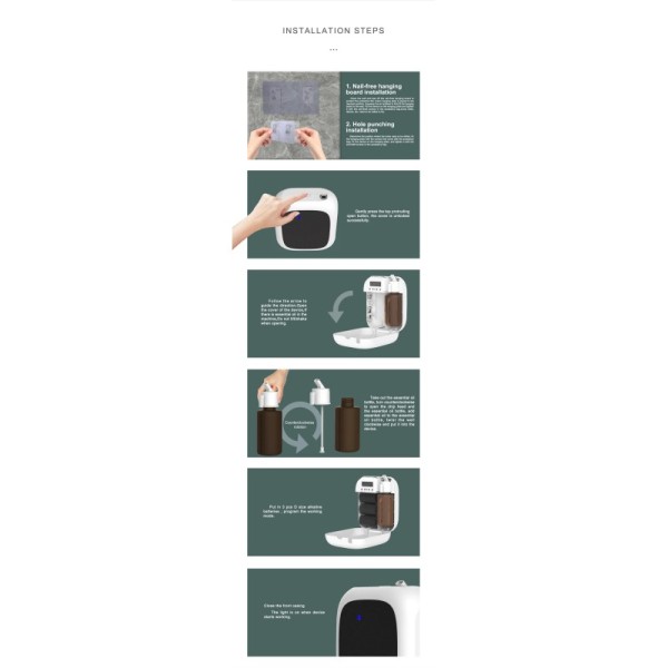 2.5W Two Fluid Atomization Wall-Mounted Aroma Diffuser Machine for Eco-Friendly Hotel Use
