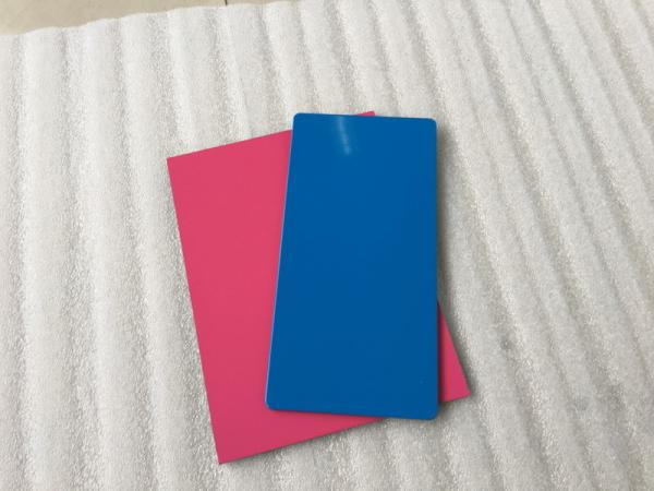 Buy Blue / Pink Aluminum Composite Wall Panels , Aluminum Panels For Buildings  at wholesale prices