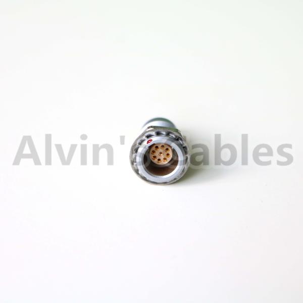 Lemo EGG 1B Video Camera Connectors Solder / Crimp Contact Type With Metal Circular Socket