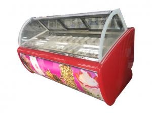 China Economical 20 Pans Sliding Door Gelato Display Freezer on sale
