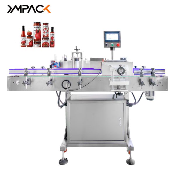 SGS Certificated Automatic Sticker Labelling Machine Round Perfume Bottle