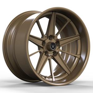 China Aluminum Alloy Car Forged Wheels For Sale Custom 2 Piece Wrangler Polished Bronze Rims on sale