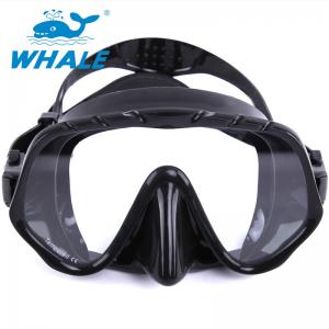 Tempered Glass Lens Silicone Diving Mask With Food Grade Liquid Silicone Skirt