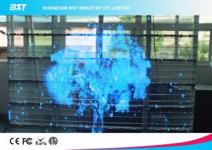 Quality SMD 3 In 1 10mm Transparent LED Screen Board 1R1G1B , Full Color Led Signs for sale