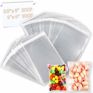 China OPP Clear Resealable Cellophane Bags Packaging For Candy Cookie on sale