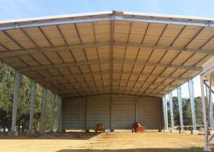 China Metal Farm Fodder storage Open Bay Hay Sheds / Light Steel Structure Buildings on sale