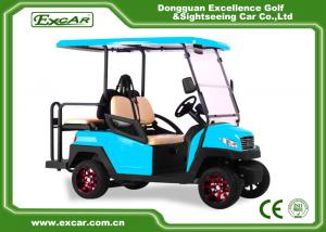 China EXCAR blue 2 Seater electric golf car 48V AC motor golf buggy for sale on sale