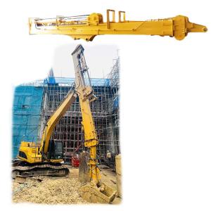China High-effective excavator telescopic boom long reach boom excavator for digging deeper telescopic boom excavator clamshel on sale