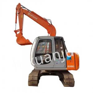 Quality 60 Used Hitachi Excavator Backhoe Construction Machinery 6Ton for sale