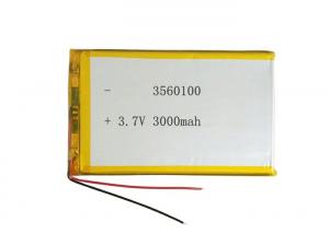 Quality 3560100 1 Cell Rechargeable Li Polymer Battery 3.7 V 3000mAh PDA Batteries for sale