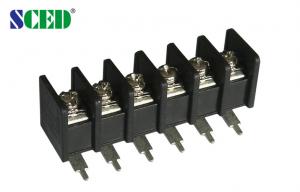 China 7.62mm 24 Poles Electrical Barrier Terminal Block for Server Site 300V 15A on sale