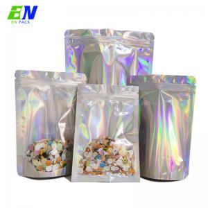 Quality Smell Proof Die Cut 3.5g Holographic Mylar Bag Custom Gummies Edible Candy Printed Bag for sale